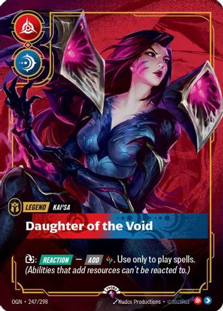 Kai'Sa - Daughter of the Void (Metal) (247/298) - Riftbound Organized Play Promotional Cards Foil