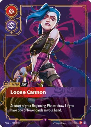 Jinx - Loose Cannon (Metal) (251/298) - Riftbound Organized Play Promotional Cards Foil