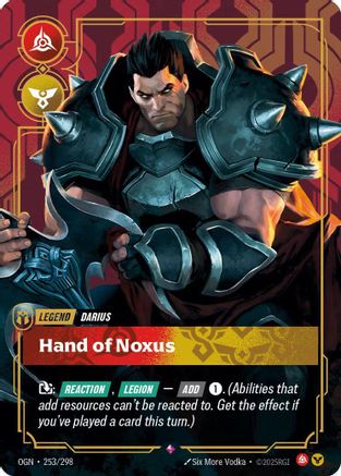Darius - Hand of Noxus (Metal) (253/298) - Riftbound Organized Play Promotional Cards Foil