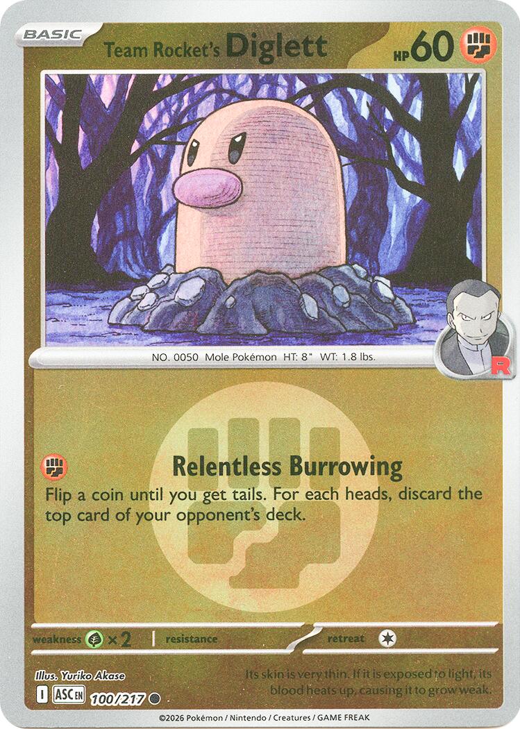 Team Rocket's Diglett (Energy Symbol Pattern)