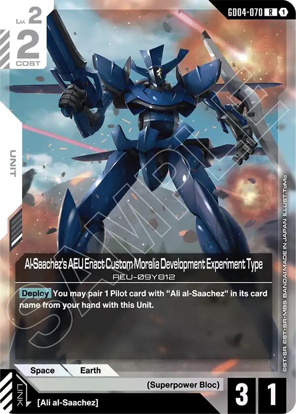 Al-Saachez's AEU Enact Custom Moralia Development Experiment Type