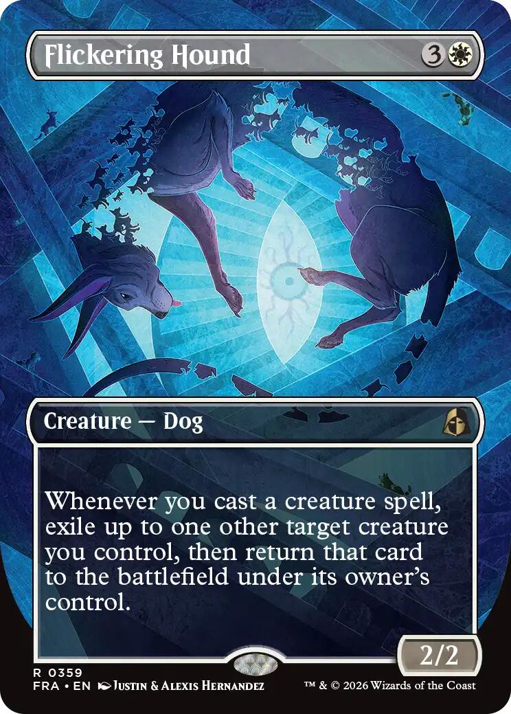 Flickering Hound (Borderless)