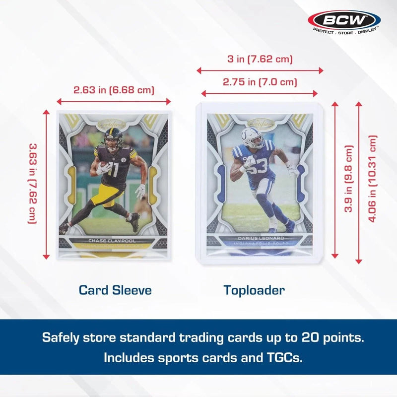100 Count Card Sleeve and Toploader Combo Pack