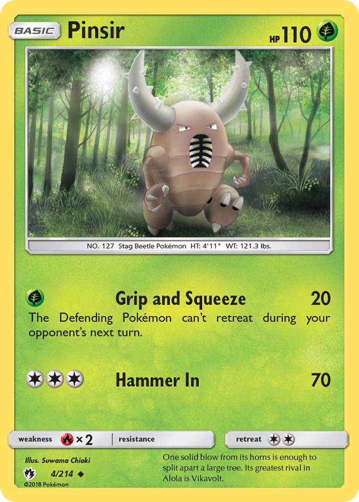 Pinsir (4/214) [Sun & Moon: Lost Thunder]