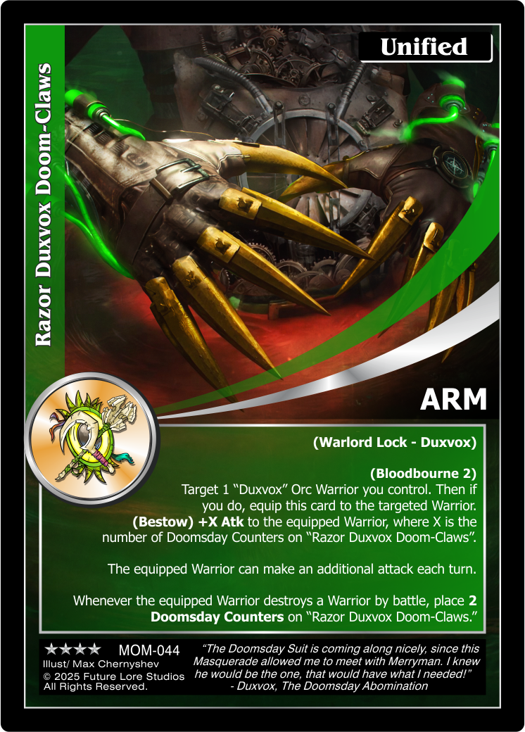 Razor Duxvox Doom-Claws [Masquerade Of The Macabre]