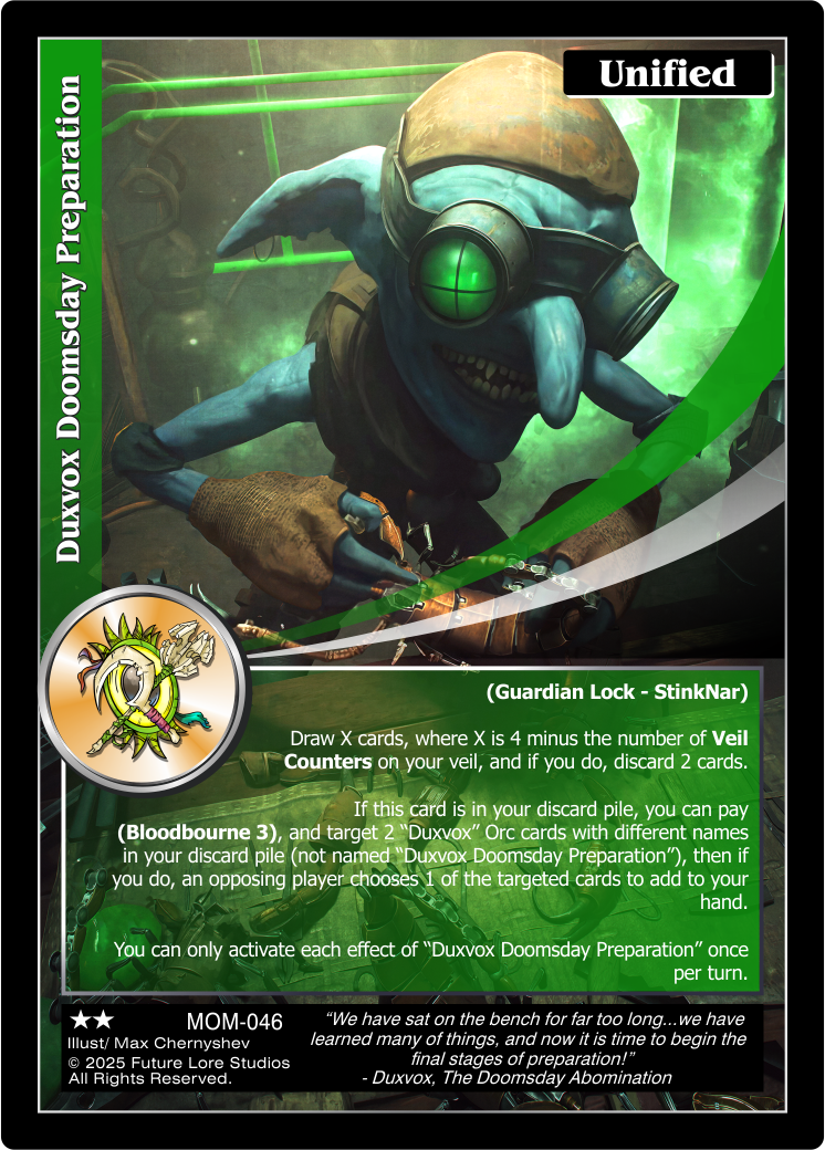 Duxvox Doomsday Preparation [Masquerade Of The Macabre]