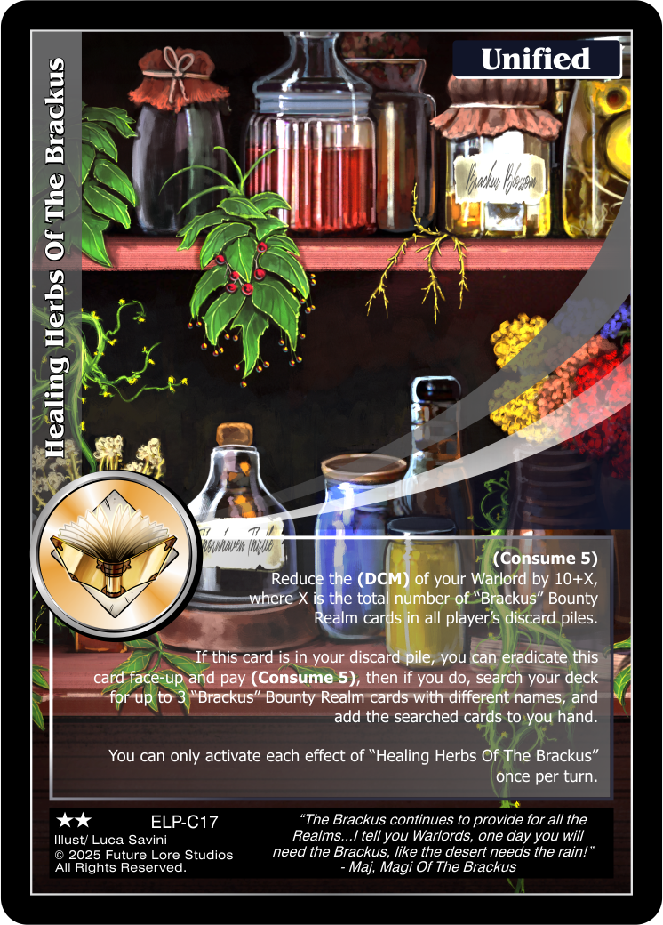 Healing Herbs Of The Brackus - Elder Legends
