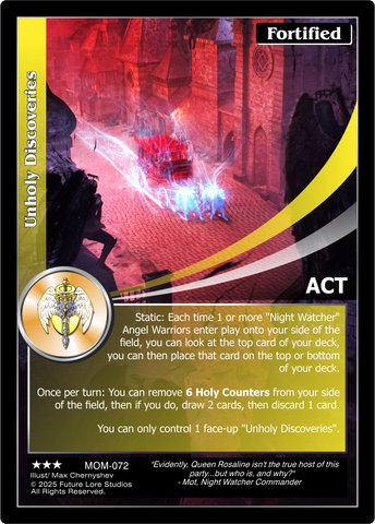 Unholy Discoveries [Masquerade Of The Macabre]