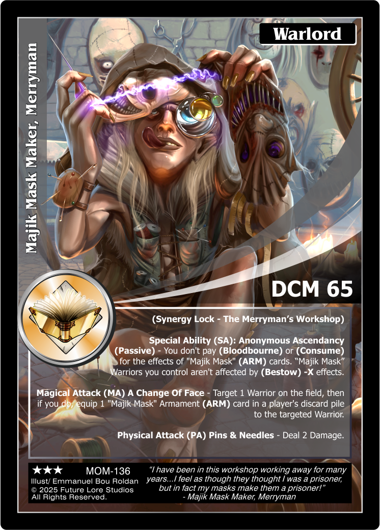 Majik Mask Maker, Merryman [Masquerade Of The Macabre]