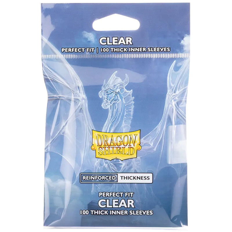Dragon Shield: Perfect Fit: Thick Inner Sleeves: Clear 100CT