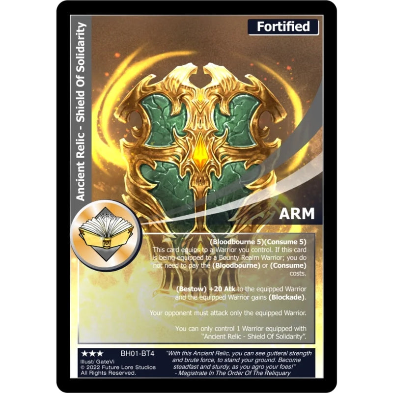 Ancient Relic - Shield Of Solidarity (BH01-BT4) - NM