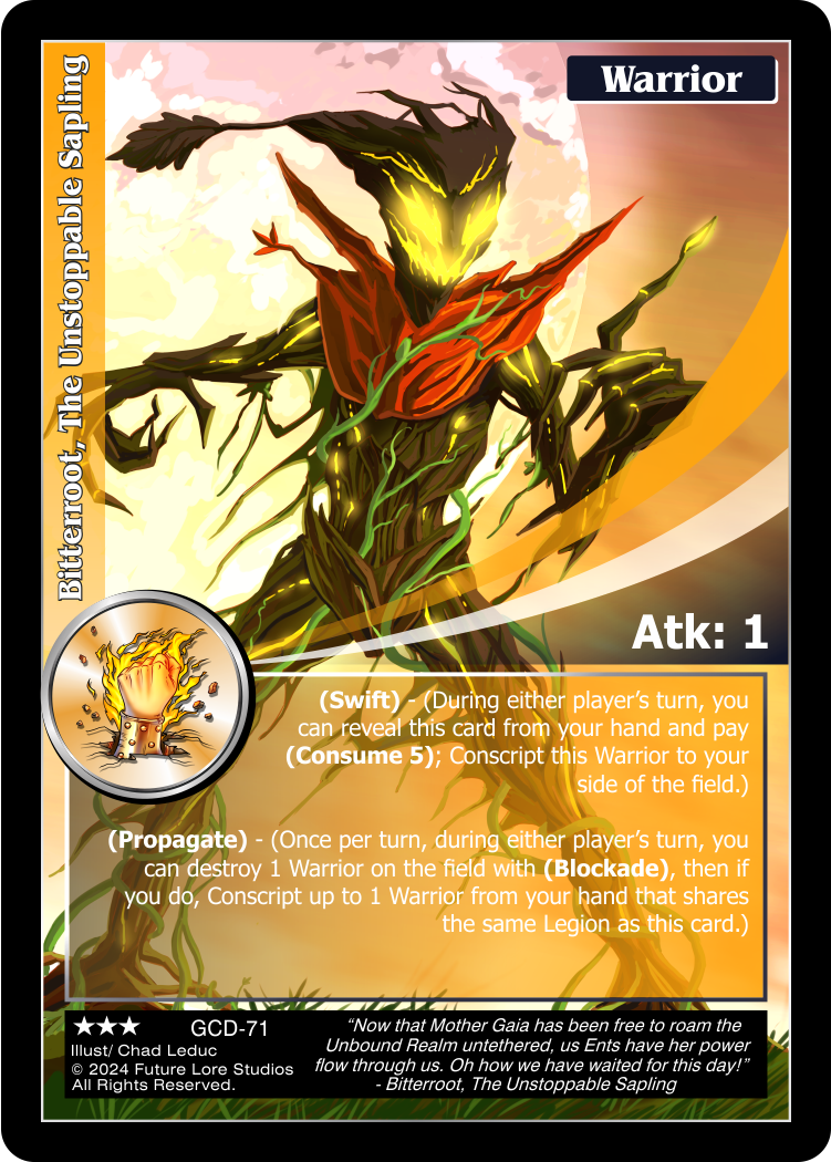 Bitterroot, The Unstoppable Sapling (GCD-71) - NM