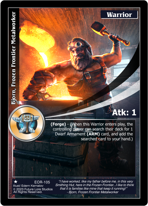 Bjorn, Frozen Frontier Metalworker (EOR-105) - NM