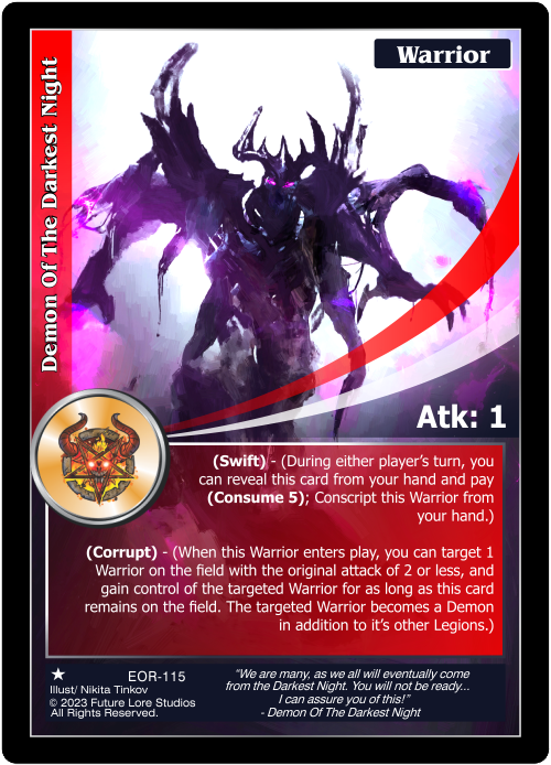 Demon Of The Darkest Night (EOR-115) - NM