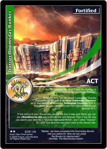 Duxvox Doomsday Bunker (EOR-135) - NM
