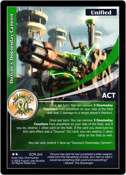 Duxvox's Doomsday Cannon (EOR-244) - NM