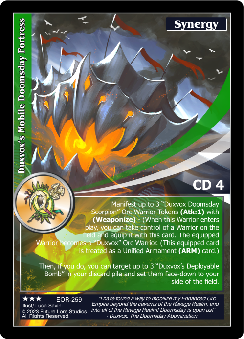 Duxvox's Mobile Doomsday Fortress (EOR-259) - NM