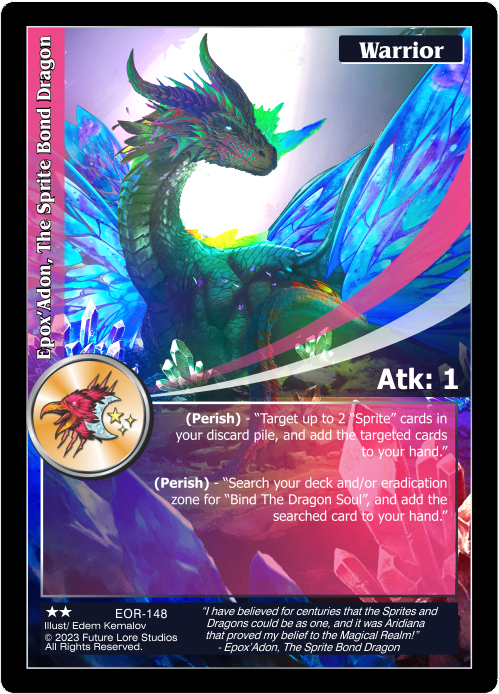 Epox'Adon, The Sprite Bond Dragon (EOR-148) - NM