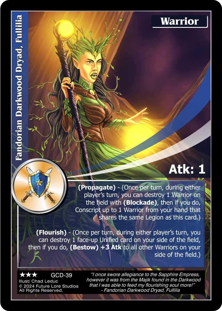 Fandorian Darkwood Dryad, Fullilia (GCD-39) - NM