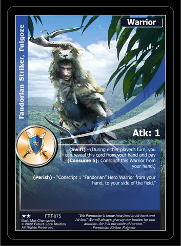 Fandorian Striker, Fulgoze (FRT-075) - NM
