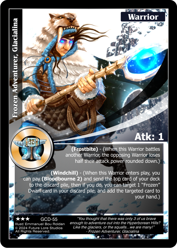 Frozen Adventurer, Glacialina (GCD-55) - NM