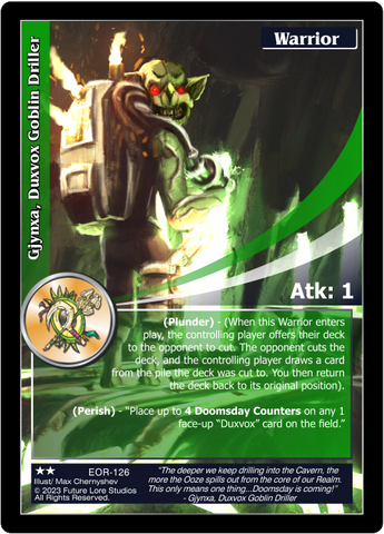 Gjynxa, Duxvox Goblin Driller (EOR-126) - NM