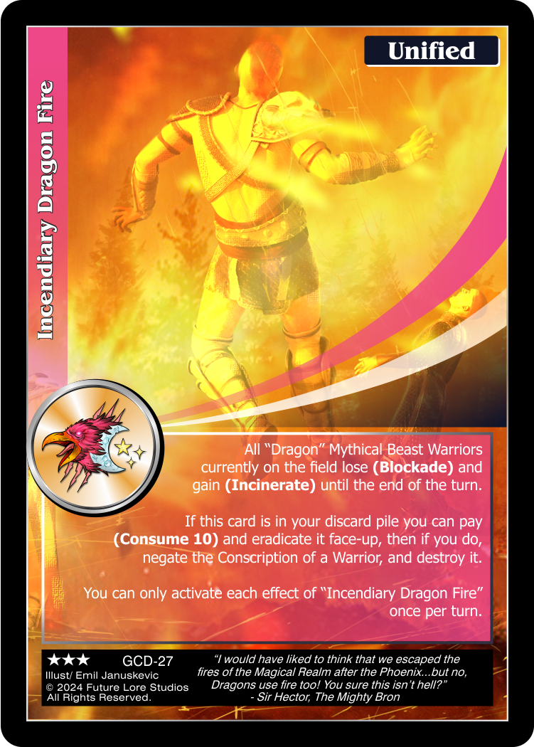 Incendiary Dragon Fire (GCD-27) - NM