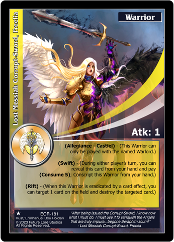 Lost Messiah Corrupt-Sword, Freelia (EOR-181) - NM