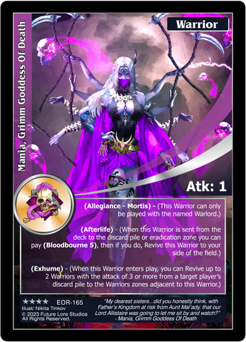 Mania, Grimm Goddess Of Death (EOR-165) - NM