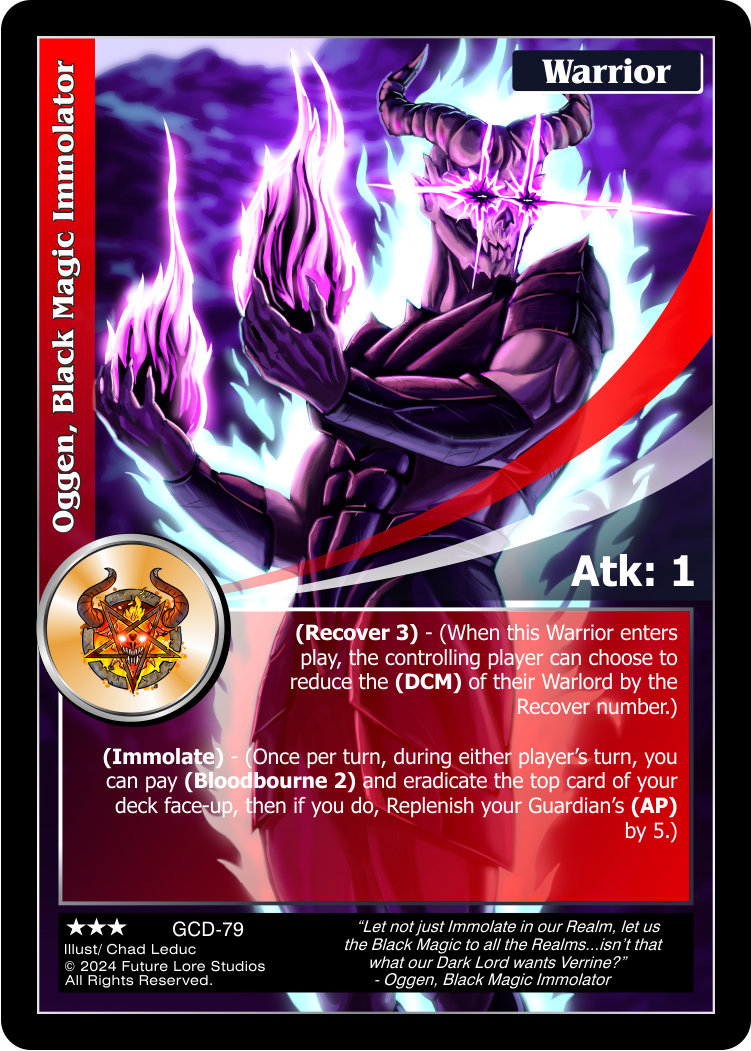 Oggen, Black Magic Immolator (GCD-79) - NM