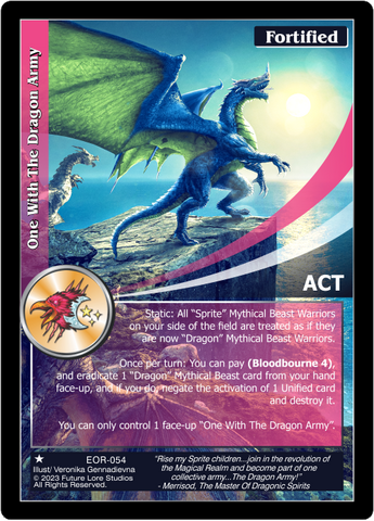 One With The Dragon Army (EOR-054) - NM