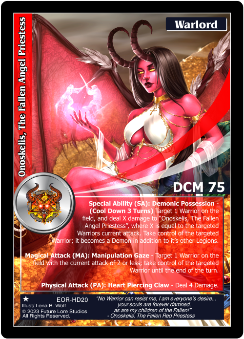 Onoskelis, The Fallen Angel Priestess (EOR-HD20) - NM