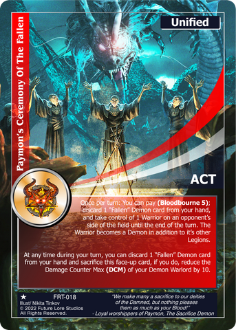 Paymon's Ceremony Of The Fallen (FRT-018) - NM