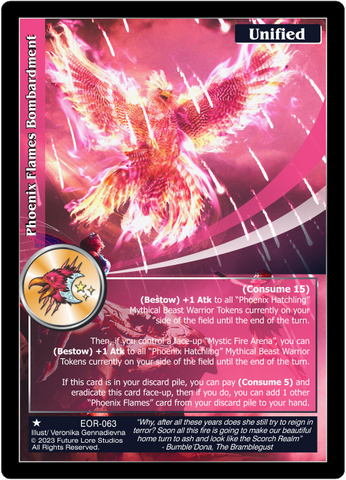 Phoenix Flames Bombardment (EOR-063) - NM