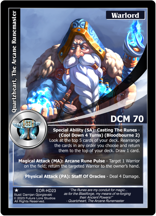 Quartzheart, The Arcane Runemaster (EOR-HD23) - NM