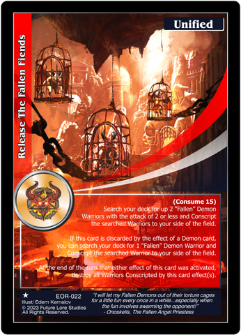 Release The Fallen Fiends (EOR-022) - NM