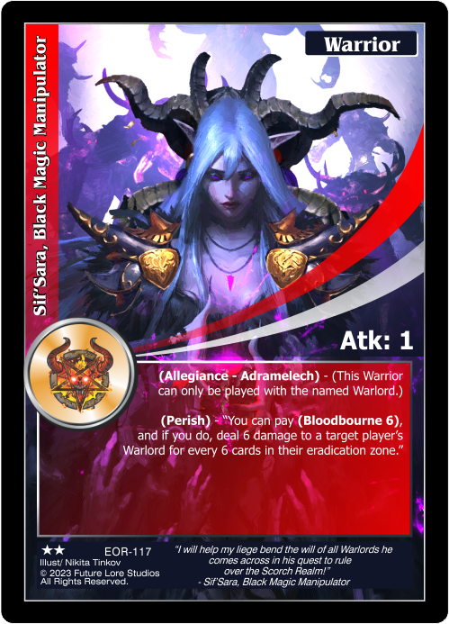 Sif'Sara, Black Magic Manipulator (EOR-117) - NM