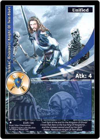 Talakar, Resistance Knight Of Twin-Blade (EOR-136) - NM