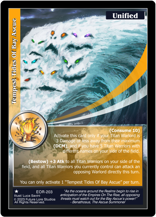 Tempest Tides Of Bay Ascue (EOR-203) - NM