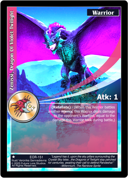 Zenissi, Dragon Of Violet Twilight (EOR-151) - NM