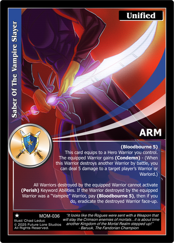 Saber Of The Vampire Slayer [Masquerade Of The Macabre]