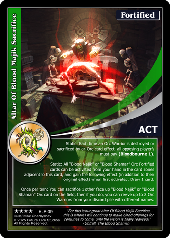 Altar Of Blood Majik Sacrifice - Elder Legends