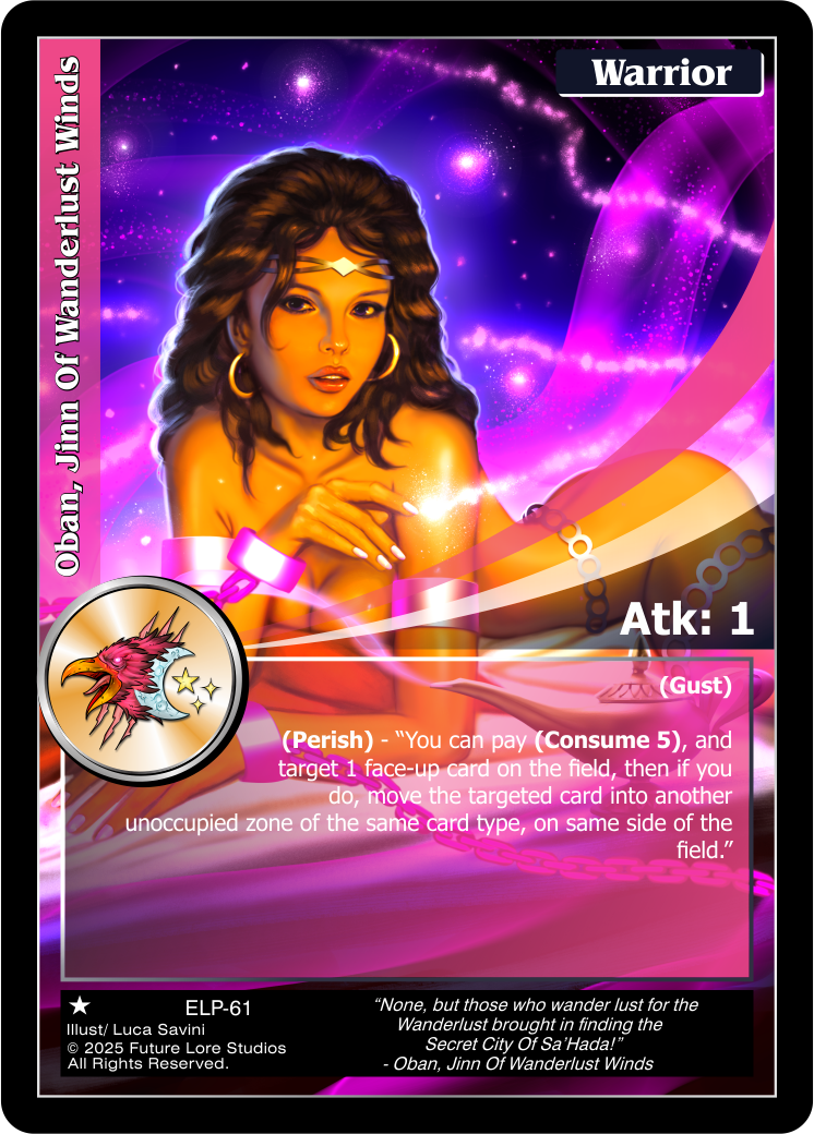 Oban, Jinn Of Wanderlust Winds - Elder Legends
