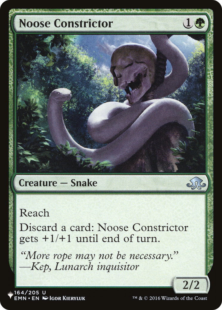 Noose Constrictor [The List]