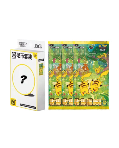 Chinese Pokemon 151 Gathering Coin Blind Box-Slim