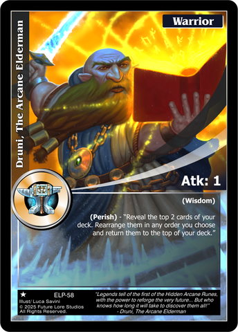 Druni, The Arcane Elderman - Elder Legends