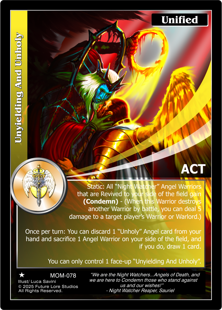 Unyielding And Unholy [Masquerade Of The Macabre]