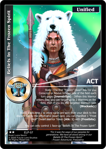 Beliefs In The Frozen Spirit - Elder Legends