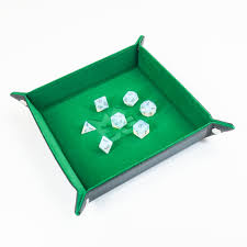 Fanroll Dice Tray Green Velvet