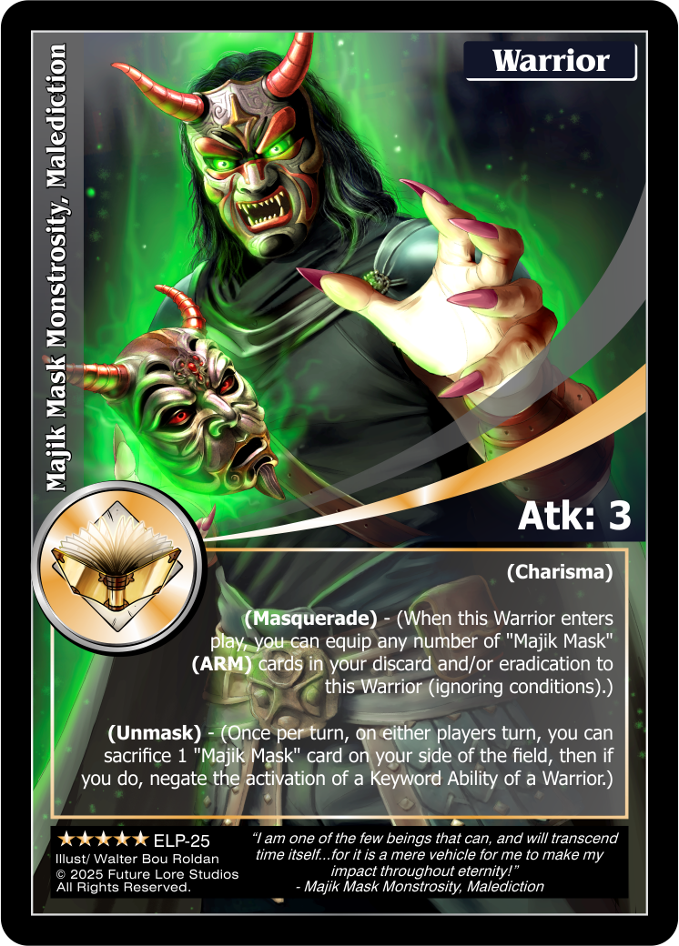 Majik Mask Monstrosity, Malediction - Elder Legends
